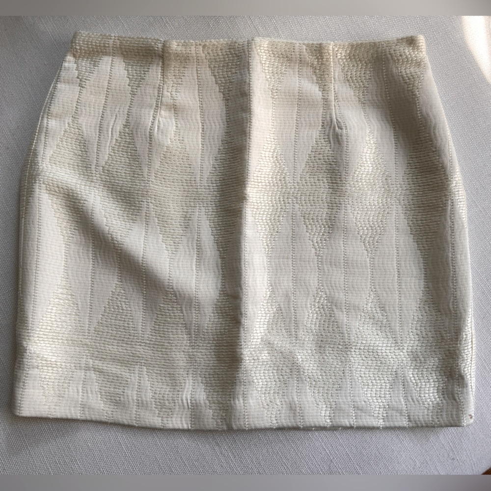 Forever21 Cream/Ivory Skirt